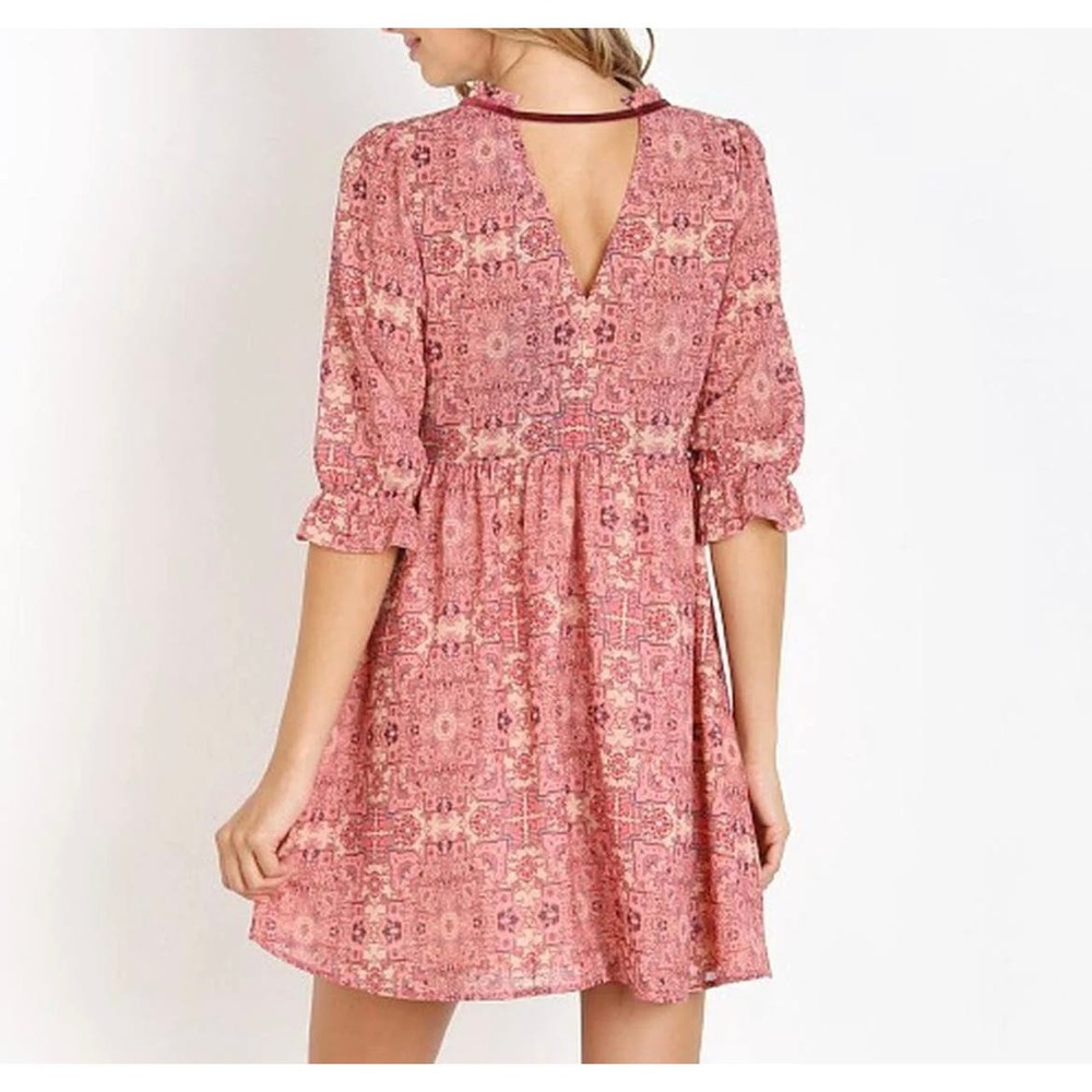 For Love and Lemons | Dresses | Geneva Mini Dress | Burgundy | Sz S - Picture 3 of 12